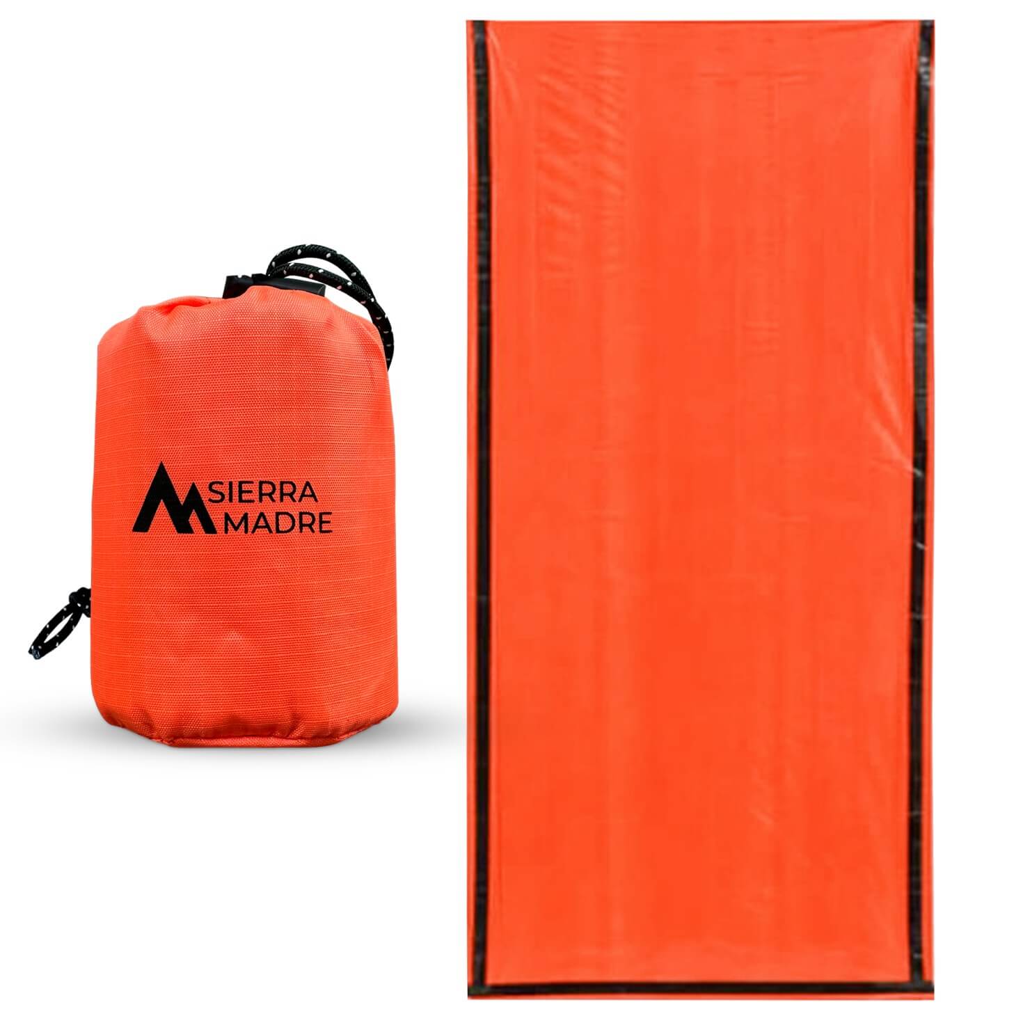 Sierra Madre Emergency Sleeping Bag - compact pouch and deployed bivvy